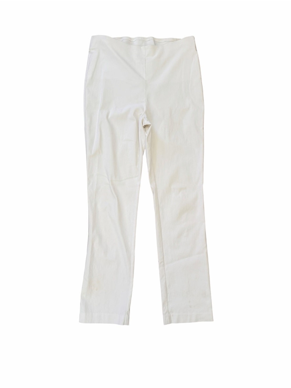 Chico’s So Slimming Straight White Pants - Lightweight Stretch